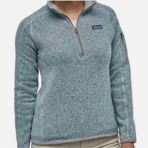 Patagonia 1/4 Zip Better Sweater Pullover Jacket Blue Gray Size Small